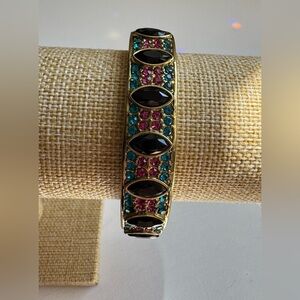 Heidi Daus ‘Armed With Charm’ Gold-Tone Clamper Bracelet